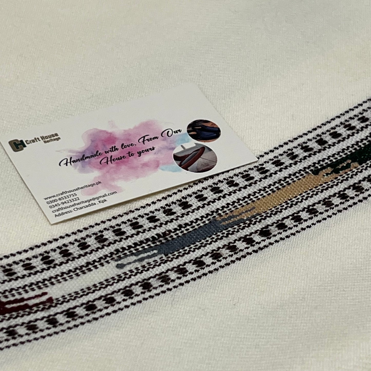 Handmade Woolen Shawl For Men - Off white