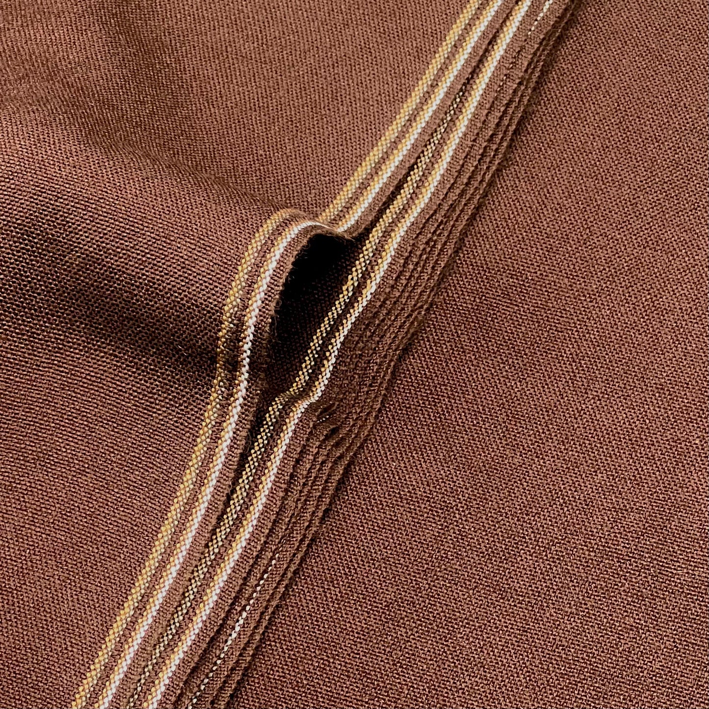 Charsadda Famous Khaddar Unstitched Fabric for Men - Chocolate Color