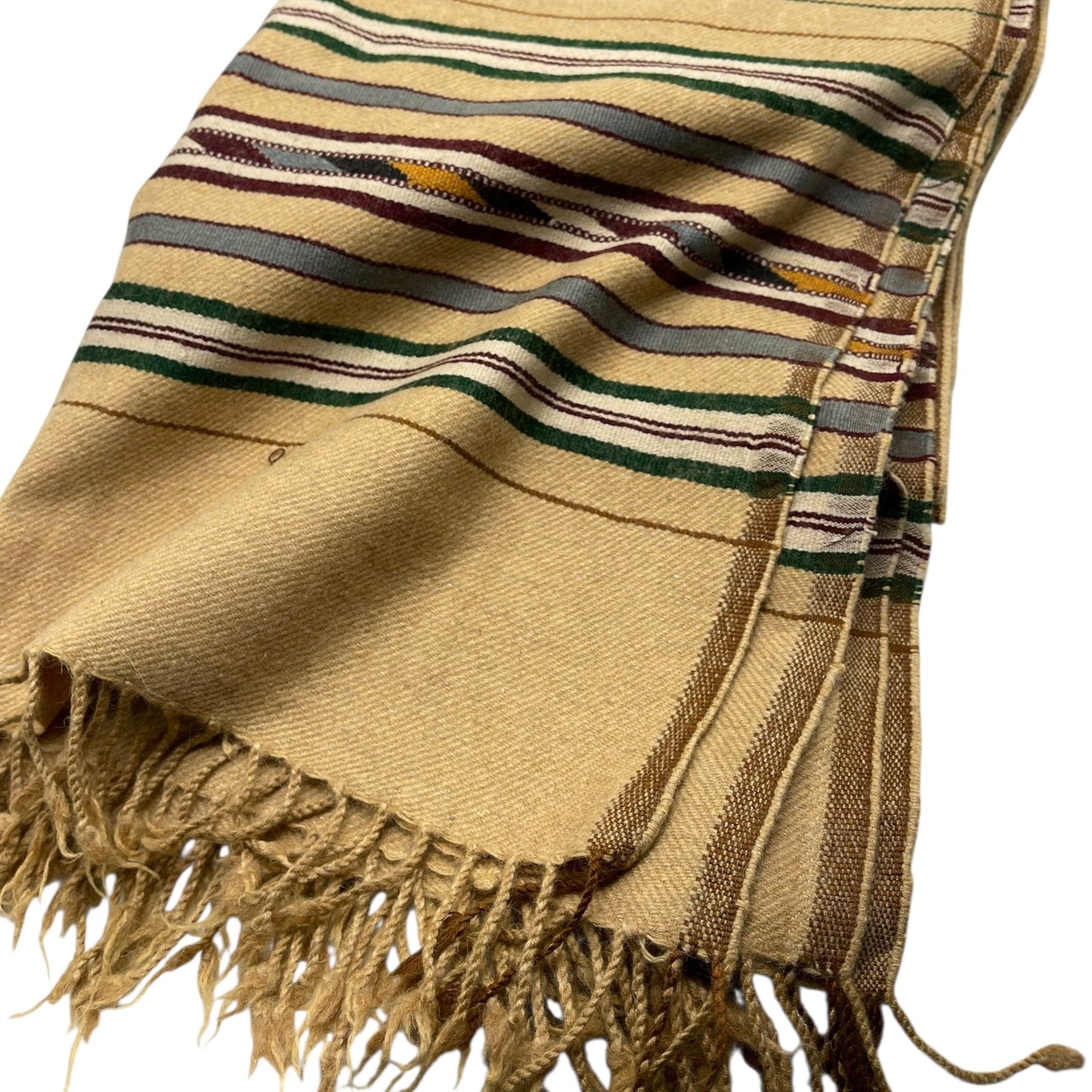 Handmade wool shawl for men 7 multi borders