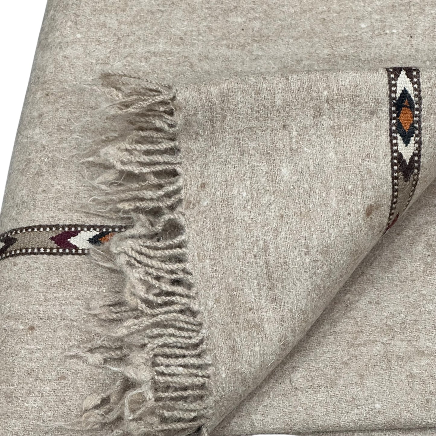 Handmade Swati shawl for Men badami color