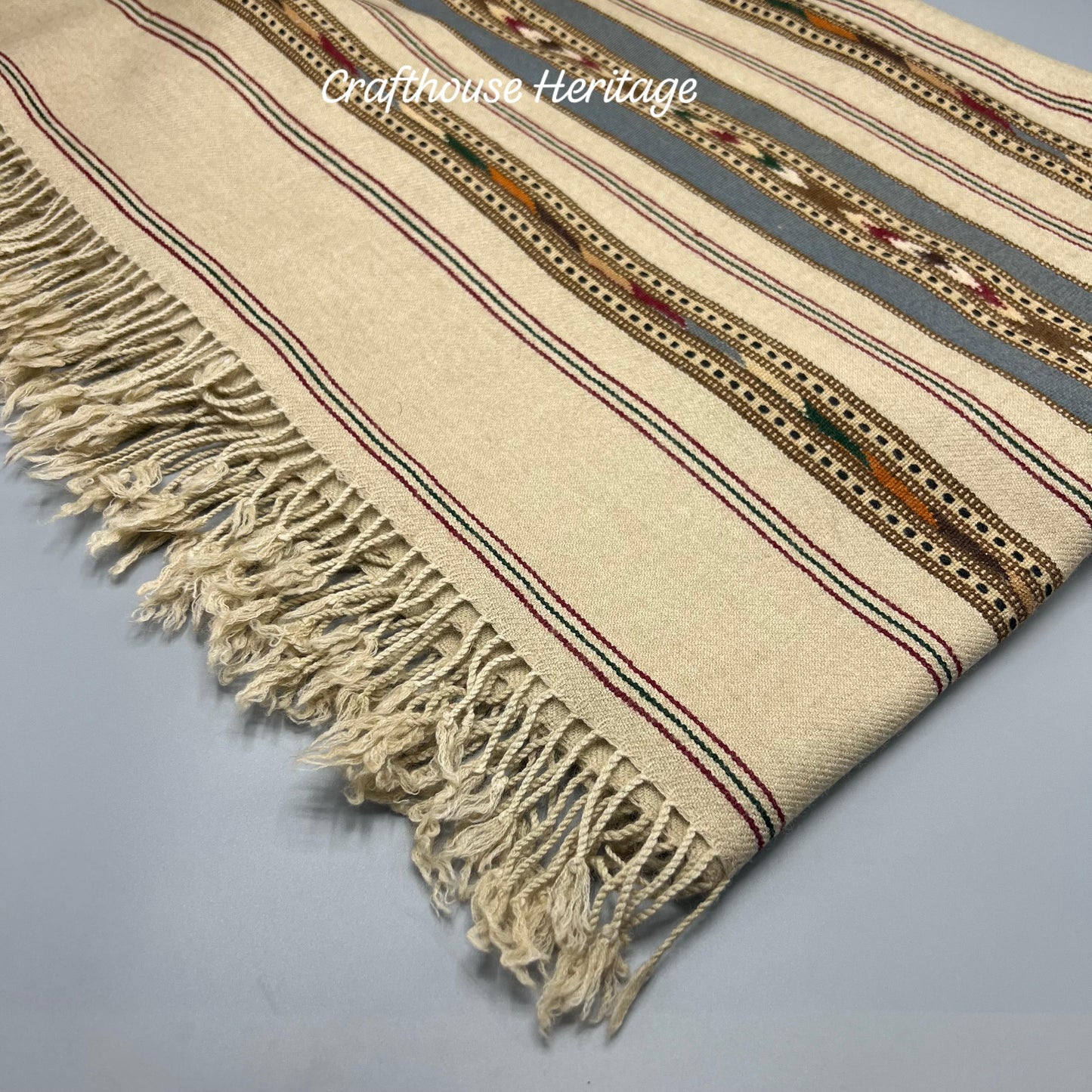 Handmade pure wool shawl for Men swat islampur shawl