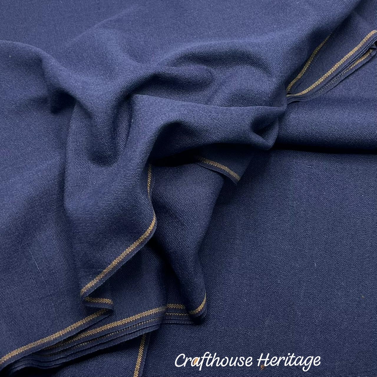 Charsadda Woolen Khaddar Unstitched Fabric for Men - Blue