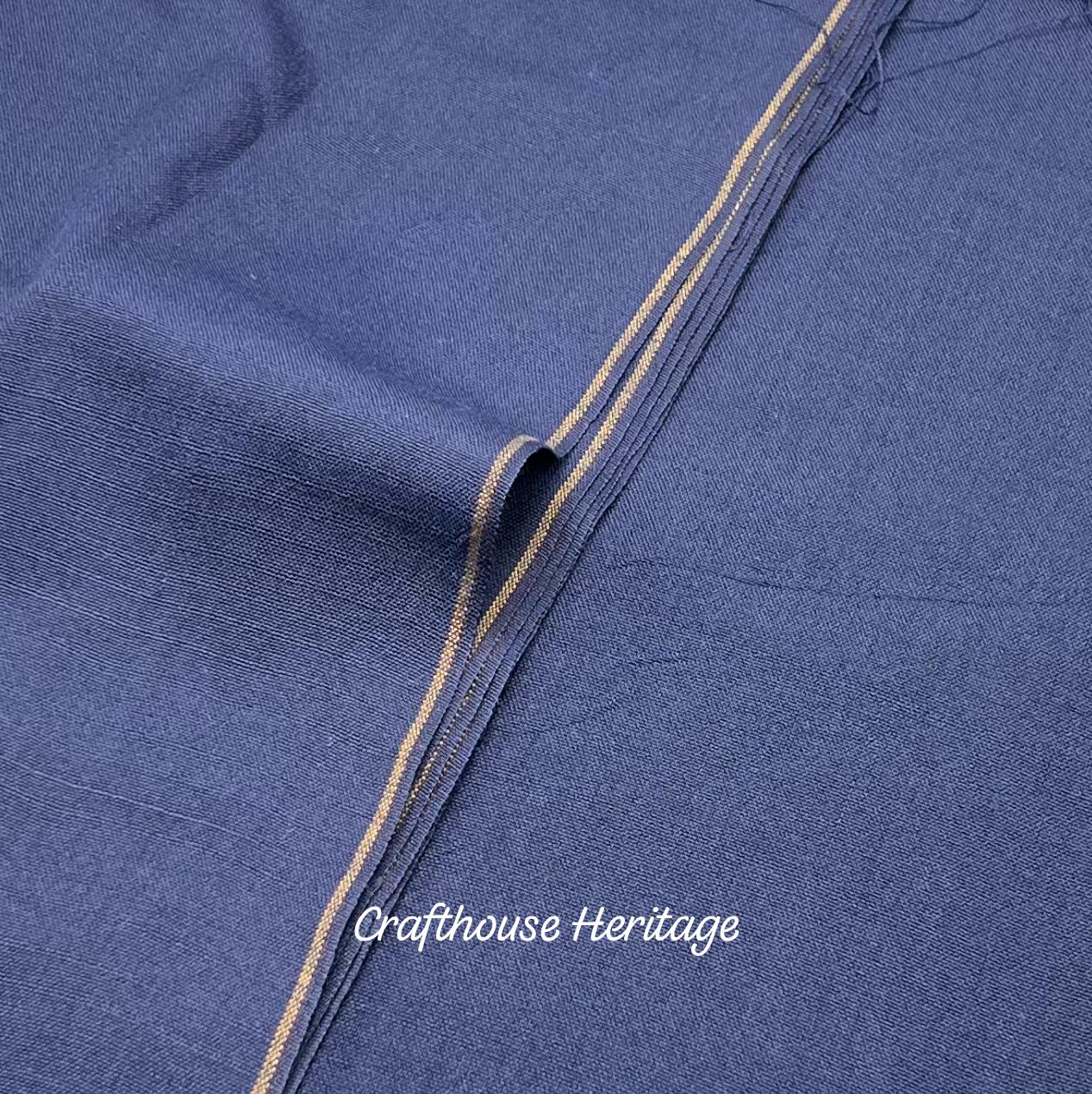 Charsadda Woolen Khaddar Unstitched Fabric for Men - Blue