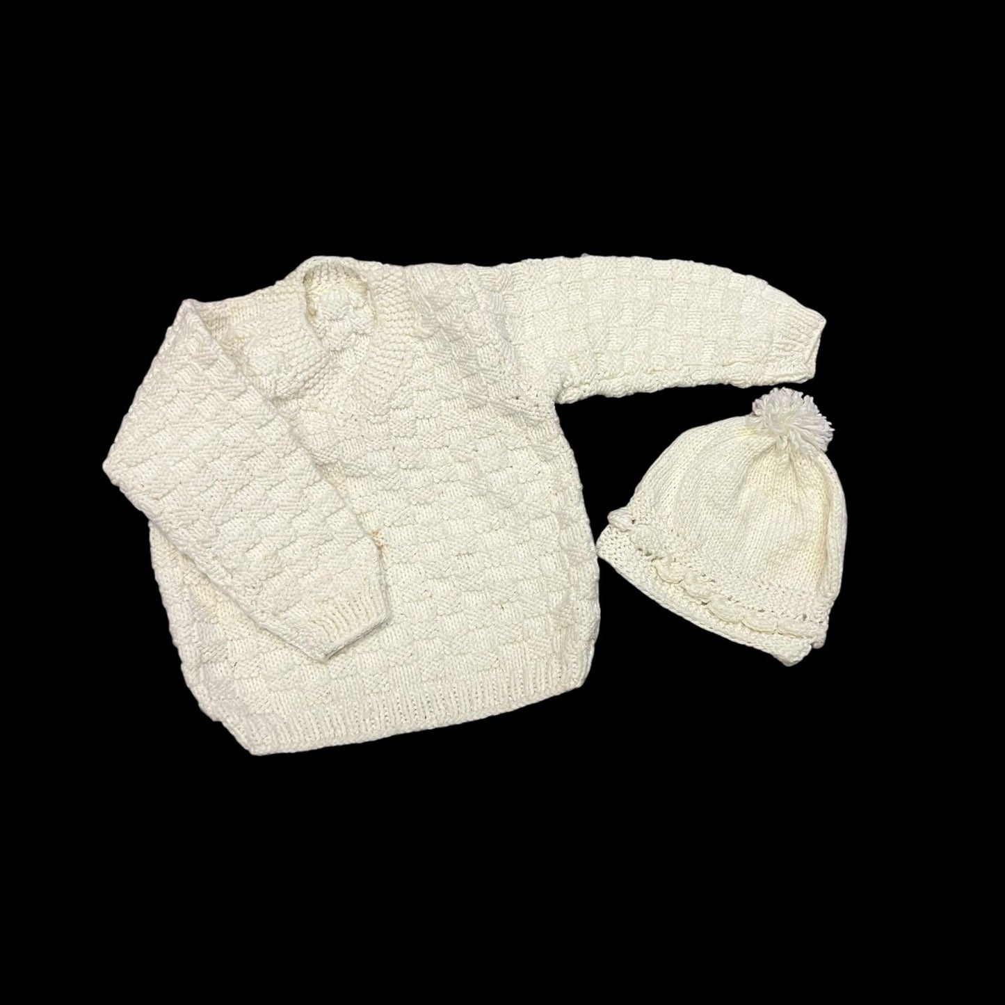 Handmade Baby sweater with cap - For 12 months to 18 months baby