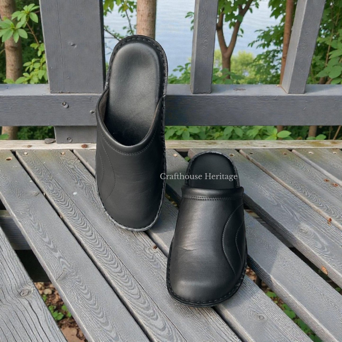 Handmade medicated soft Sole slippers for men - D6