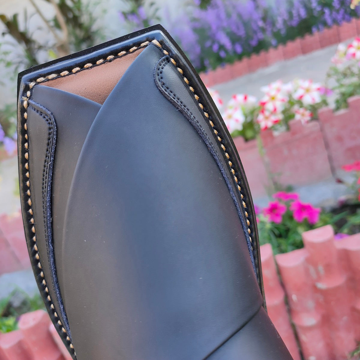 Handmade Zalmi Style Peshawari Chappal - Genuine Leather with Soft Sole