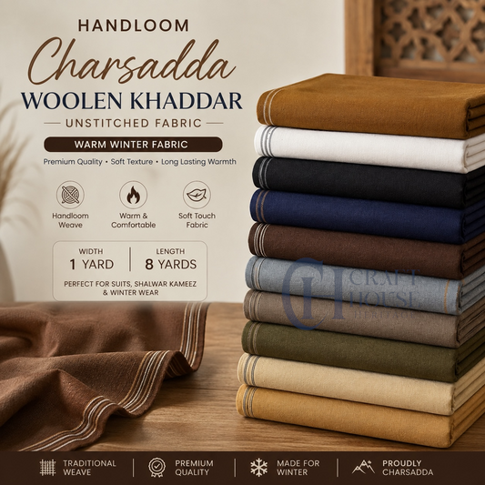 Charsadda Woolen Khaddar Unstiched Fabric For Men