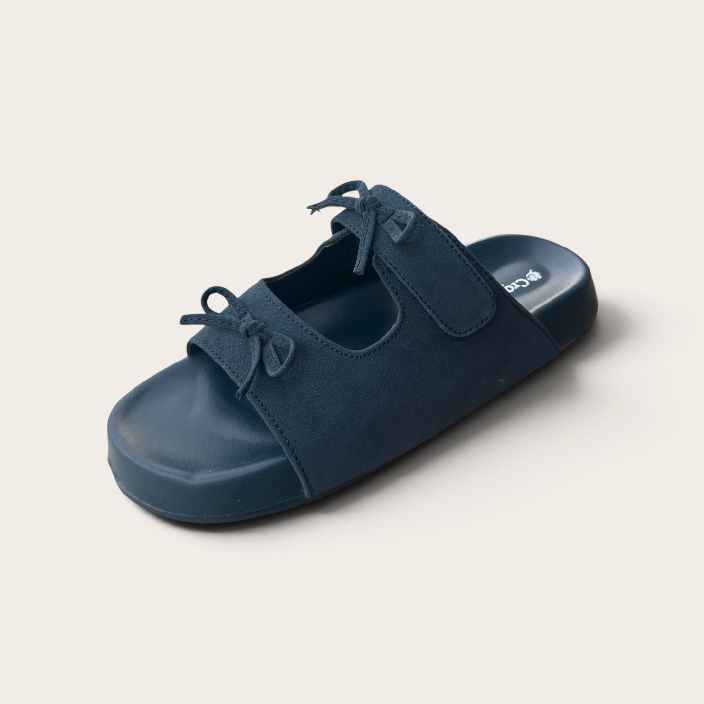 Ladies Medicated Slippers – Soft Comfort for Everyday Wear CROSS-01 -Navy Blue