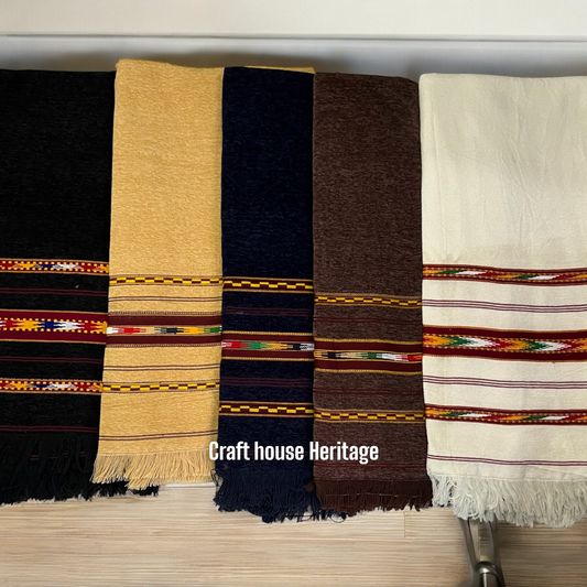 Handmade Wadera Style Shawl for Gents - Velvet Shawls