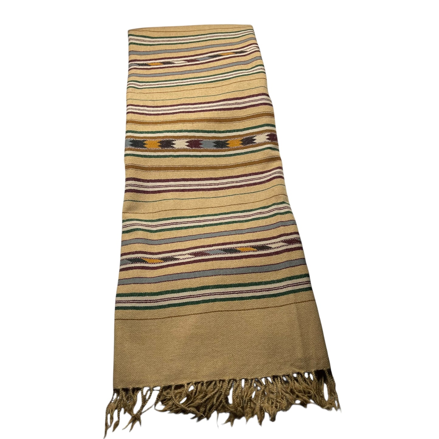 Handmade wool shawl for men 7 multi borders