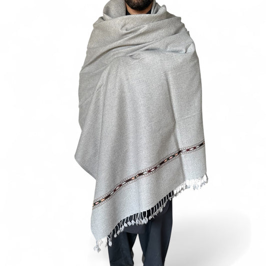 Handmade swat islampur Pure lambswool shawl for Men