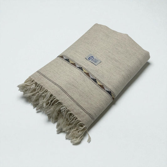 Handmasw swat islampur pure wool shawl for men in double shade color