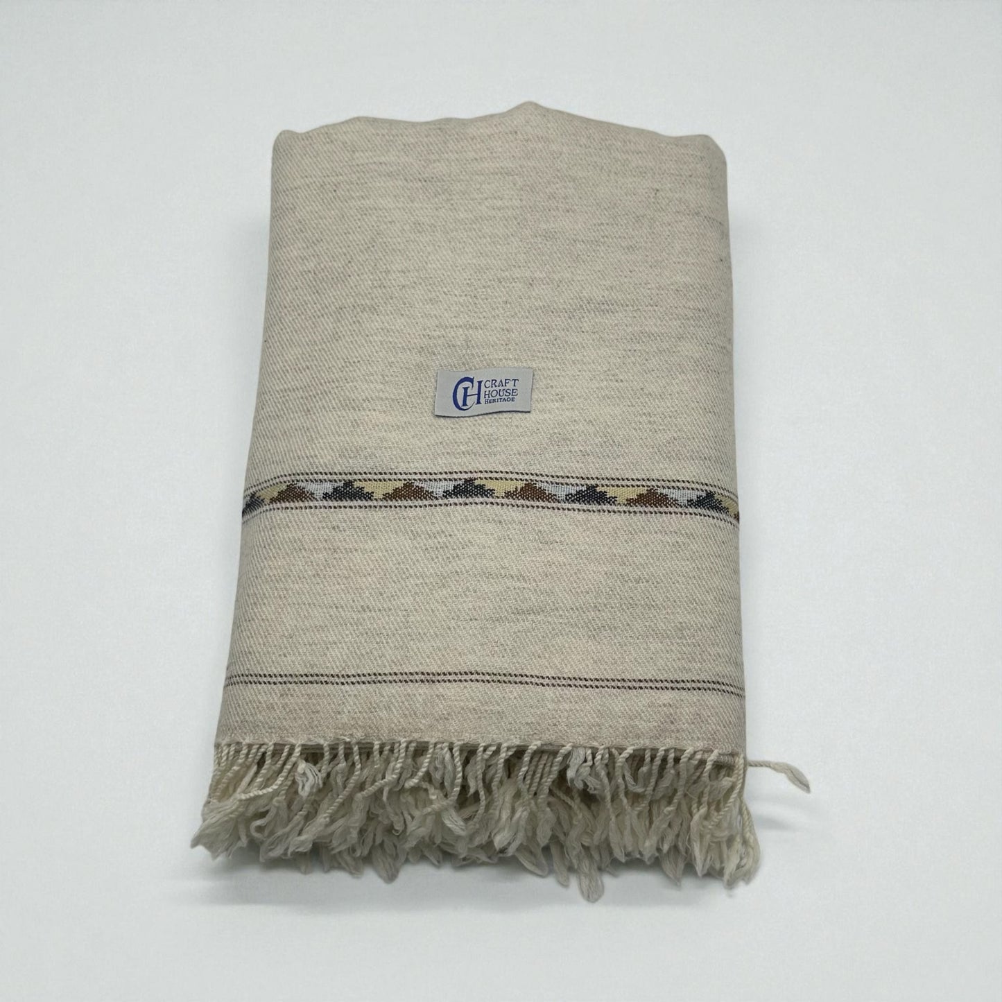 Handmasw swat islampur pure wool shawl for men in double shade color