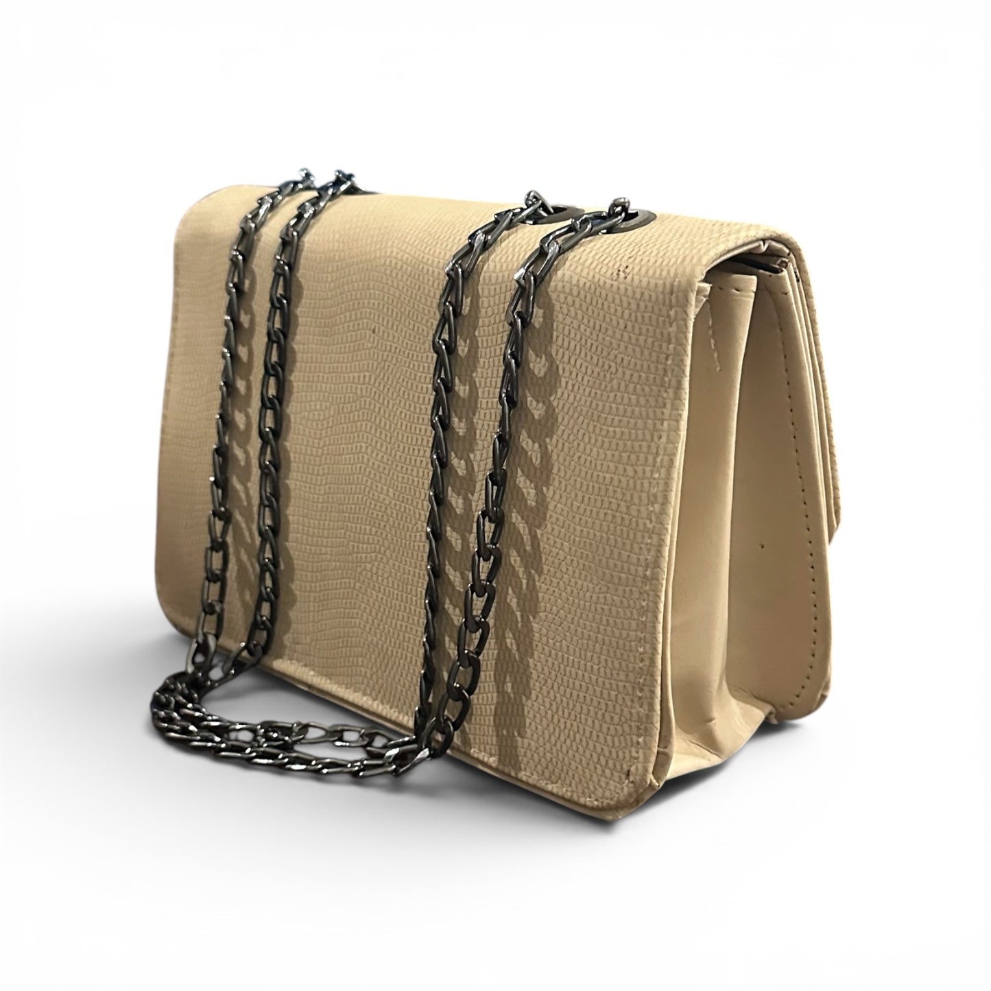 Elegant Beige Leather Ladies Handbag – Stylish Everyday Shoulder Tote for Women