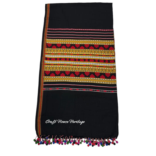 Manzoor Pashteen Style Shawl for Men -Black