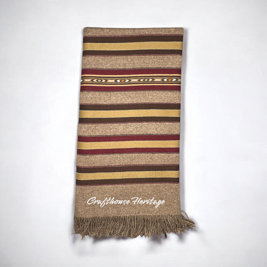 Pasham Wool Shawl of Himalayas with multi borders for Men