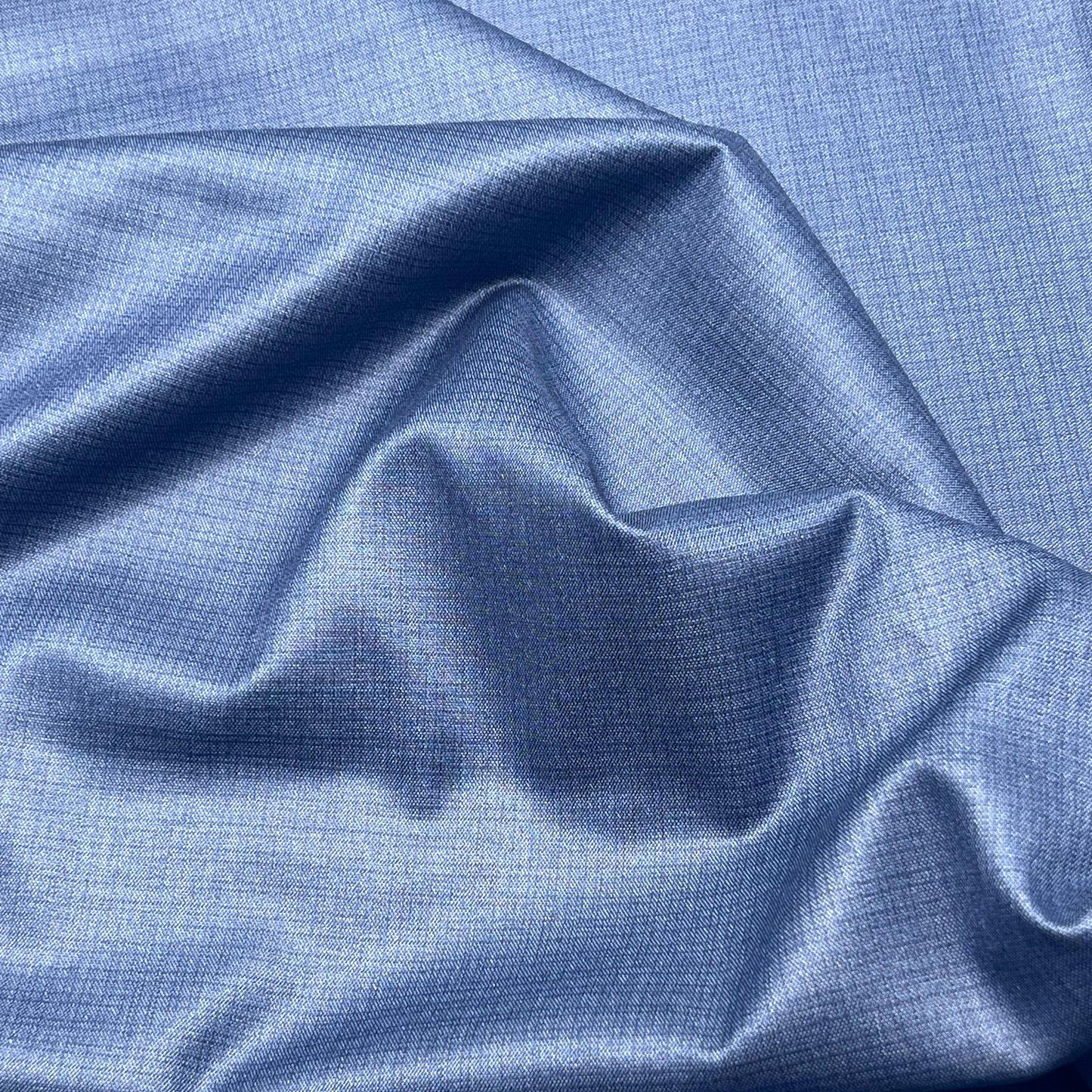 Imported Blue Textured Fabric For Men - 4 Yards