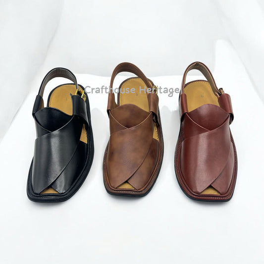 Smart Zalmi Chappal For Men Leather Chappal with soft padding