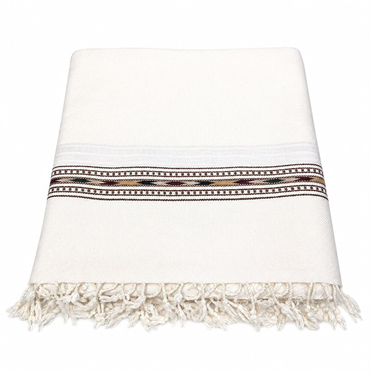 Men’s Wool Shawl – Single Border | Handmade & Handloom